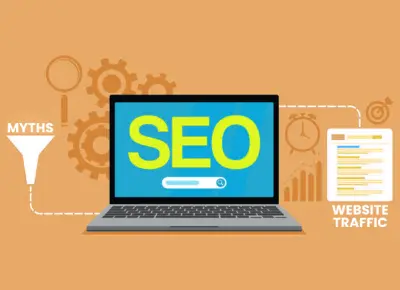 Infographic Showing SEO Myths and Ranking Tips